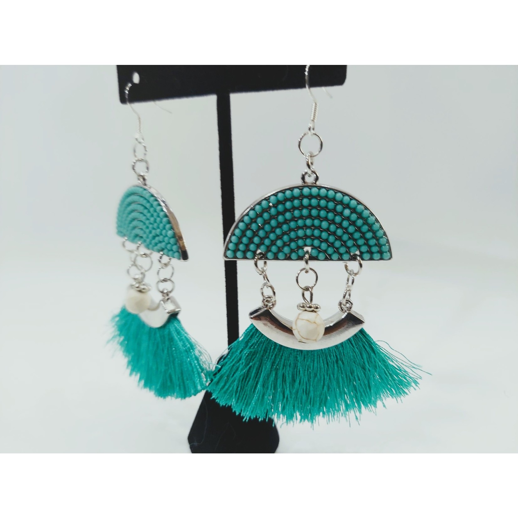 Cosette von lee blue half moon earrings