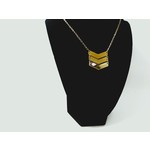 Cosette von lee 3 tier gold plated arrow necklace