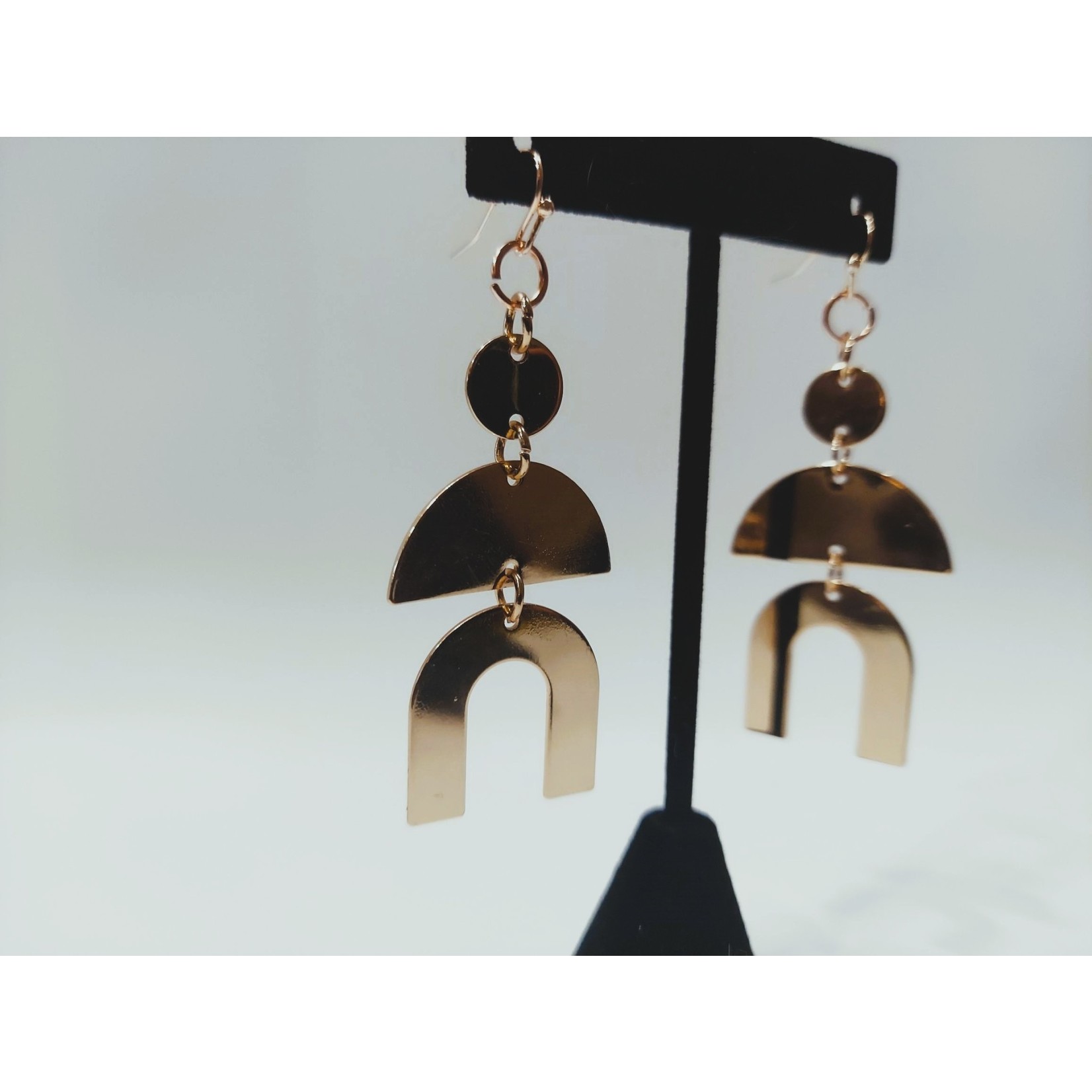 Cosette von lee 3tier tribal gold earring