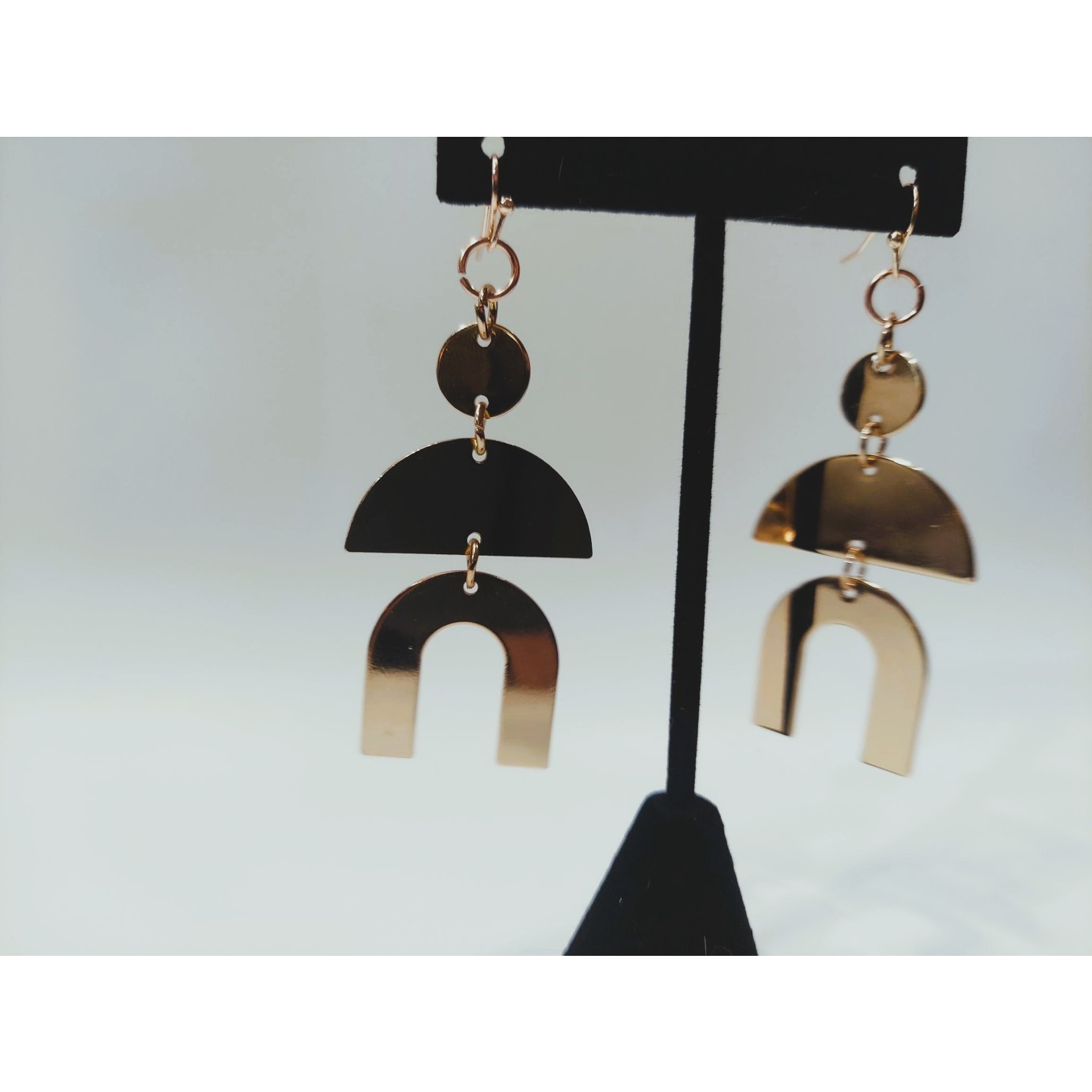 Cosette von lee 3tier tribal gold earring