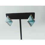 Cosette von lee blue triangle rhinestone earring