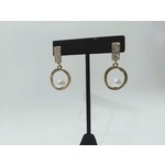 Cosette von lee gold pearl hoops