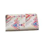 Cosette von lee white geo print wallet