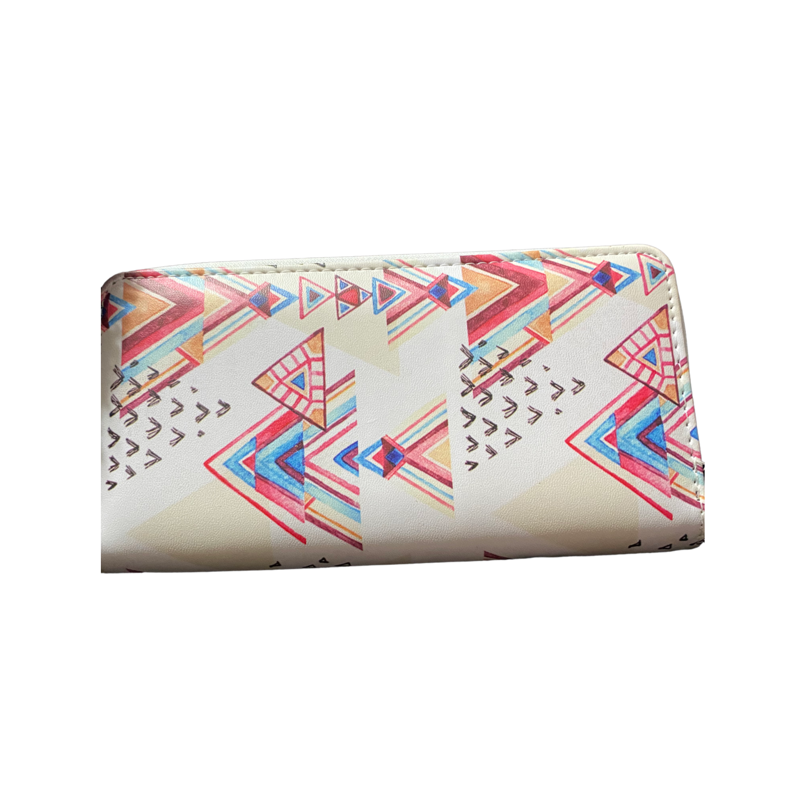 Cosette von lee white geo print wallet