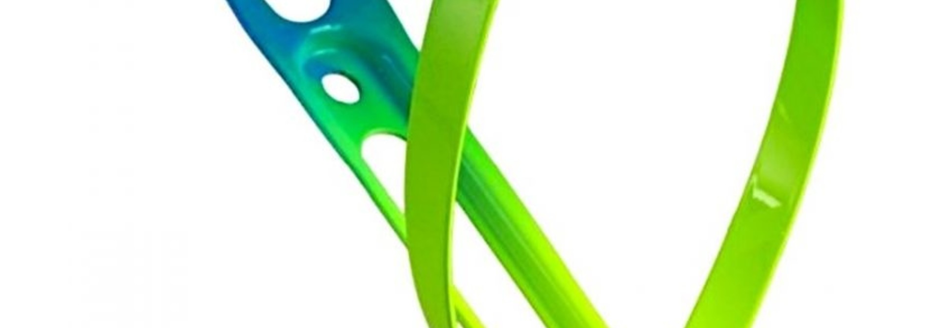 Fly Alloy Bottle Cage, Neon Yellow/Neon Blue