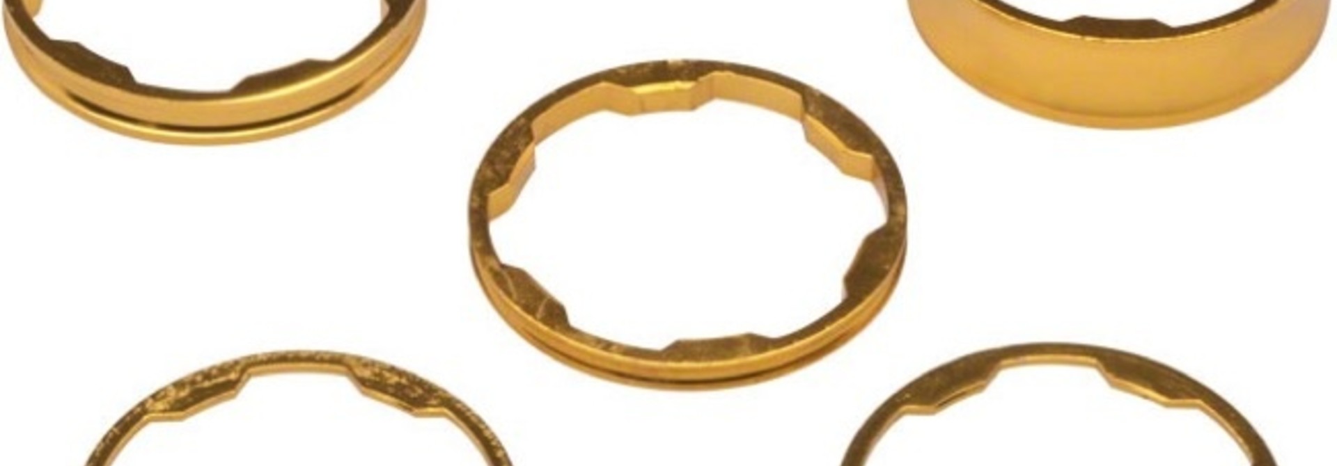 Box Zero Headset Spacer Kit - 1-1/8'' - Gold