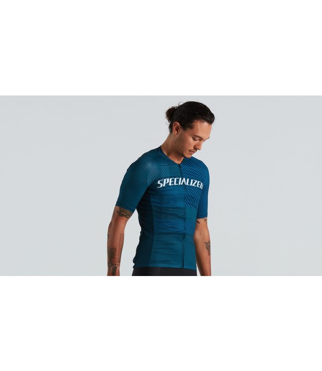 Specialized Maillot à manches courtes à rayures SL+ pour hommes