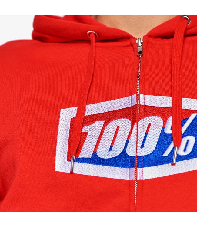 100% Chandail OFFICIEL à capuche avec zip