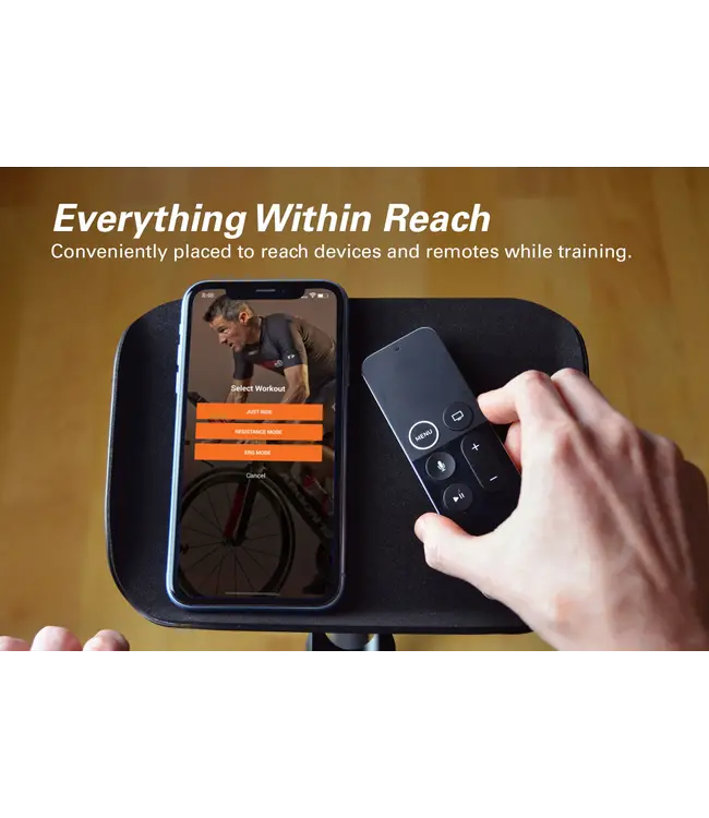 Jetblack Plateau d'entrainement noir compatible avec Garmin & Wahoo