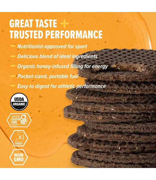 Honey Stinger Gaufre d'énergie sans gluten Biscuits et Crème