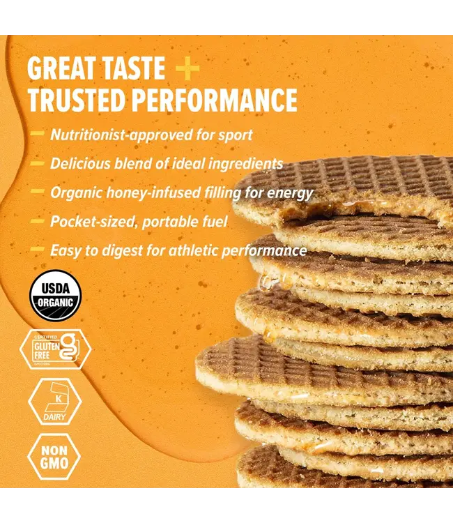 Honey Stinger Gaufre d'énergie sans gluten Caramel Salé