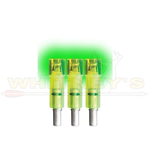 Burt Coyote Co., Inc. Burt Coyote Lumenok  EXCF3G Green Flat Bolt End, 3PK-EXCF3G