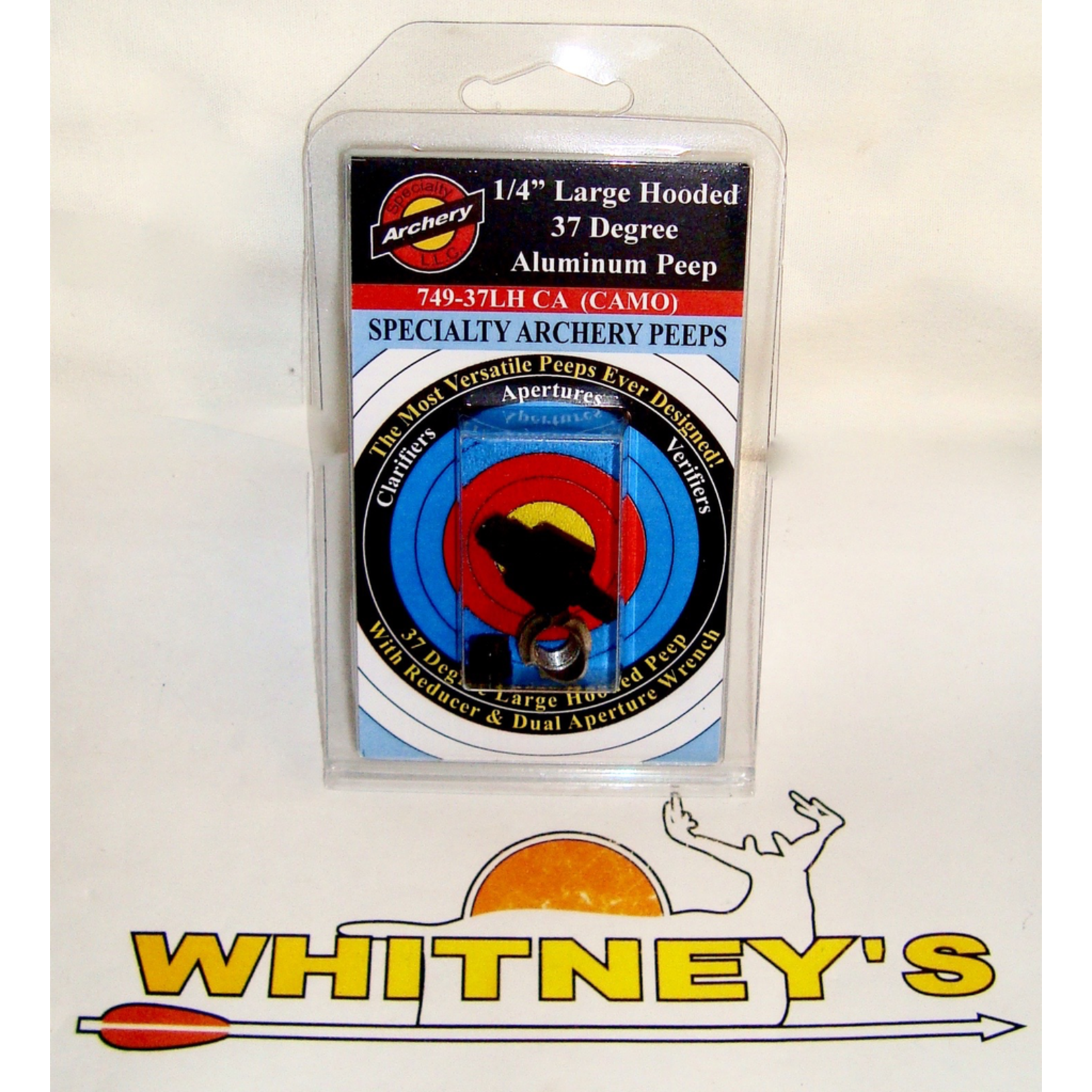 Specialty Archery, LLC Specialty Archery 1/4" Large Hooded Peep Housing 37 Degree Camo