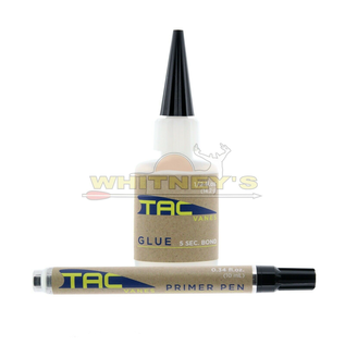 TAC TAC Kit- Fletching Glue 1/2 Fl Oz + Primer Pen .34 Fl Oz