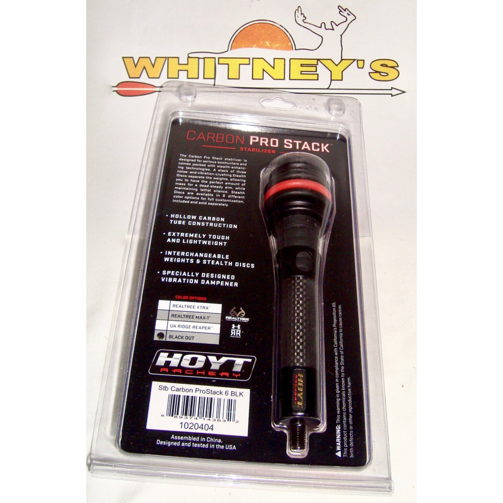 Hoyt Hoyt Carbon Pro Stack Stabilizer 6” Black