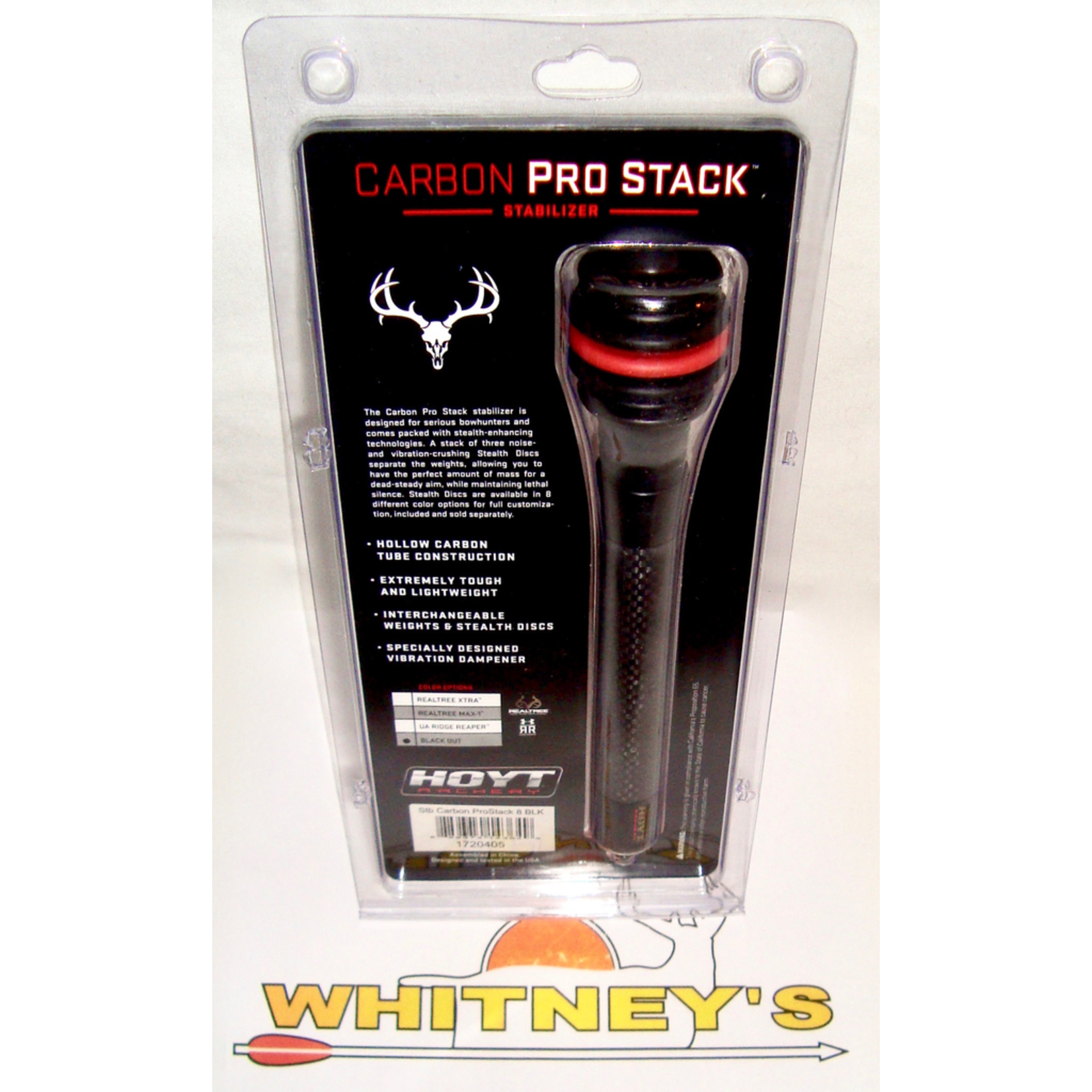 Hoyt Hoyt Carbon Pro Stack Stabilizer 8” Black