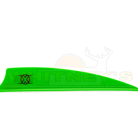 Bohning Company, LTD Bohning X Vanes 3.5” Shield Cut Neon Green 100 PK- 10772NG35S