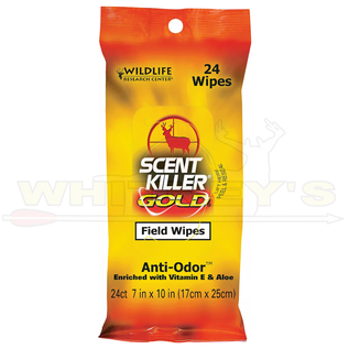 Wildlife Research Center Wildlife Research Scent Killer Gold Field Wipes, 24 PACK