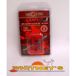 Dead Ringer LLC Dead Ringer Rampage 100 Gr., 2 Blade, 2" Cut Replacement