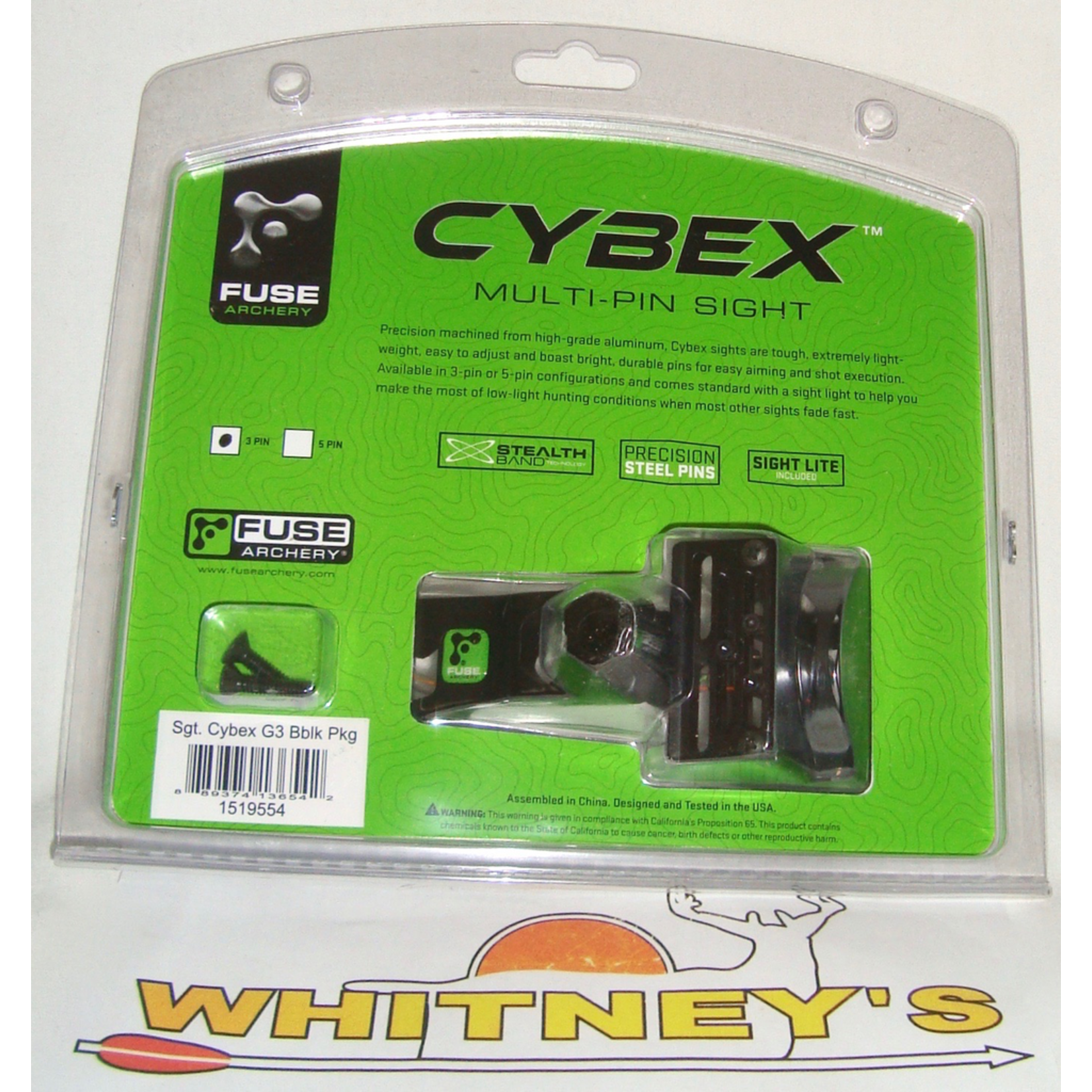 Fuse Hoyt/Fuse Cybex G3 - Pin Adjustable/Black