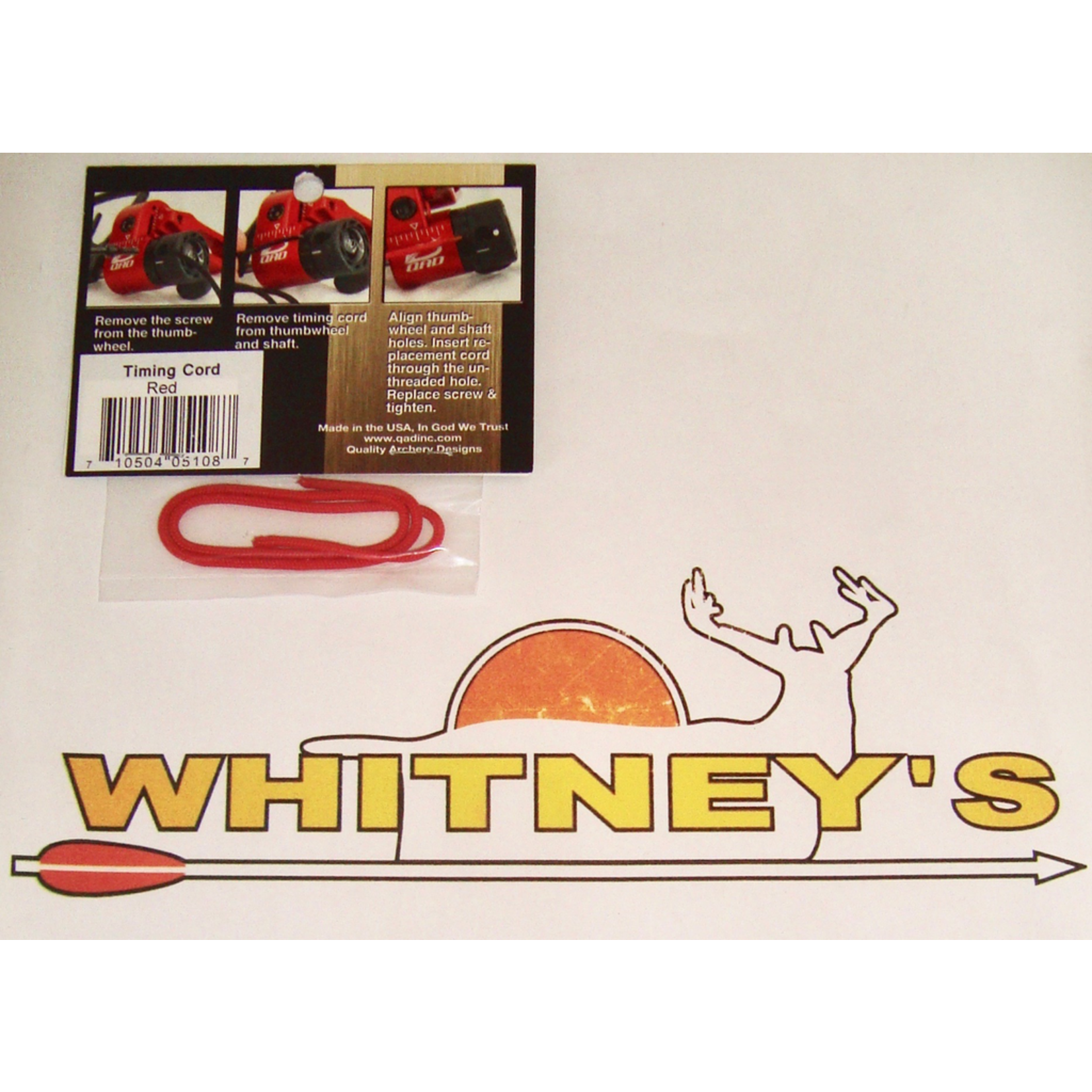 Quality Archery Design QAD HDX Timing Cord - Red