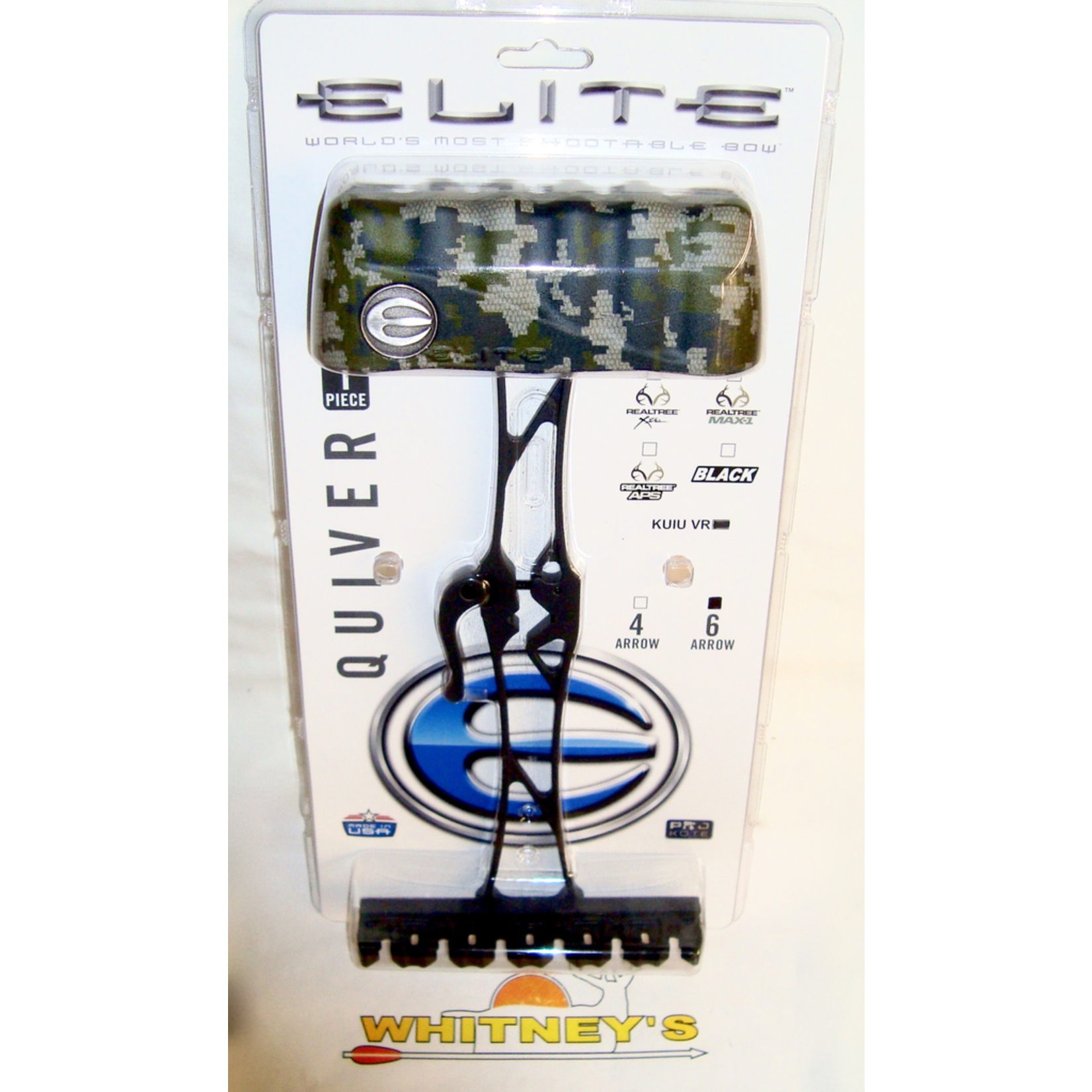 Elite Inc. Elite 1-Piece Quiver - 6 Arrow - Kuiu Verde