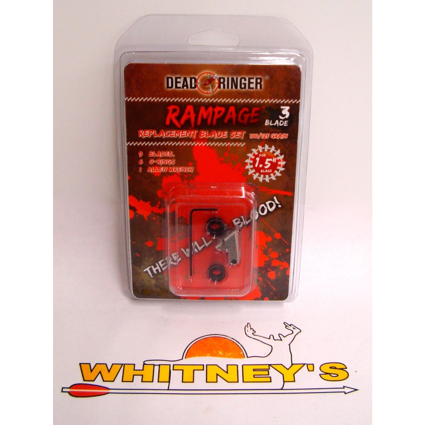 Dead Ringer LLC Dead Ringer Rampage 100/125 Gr., 3 Blade, 1.5" Cut Replacement