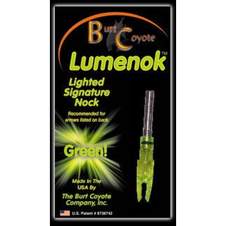 Burt Coyote Co., Inc. Burt Coyote Lumenck Green Lighted Signature Nock