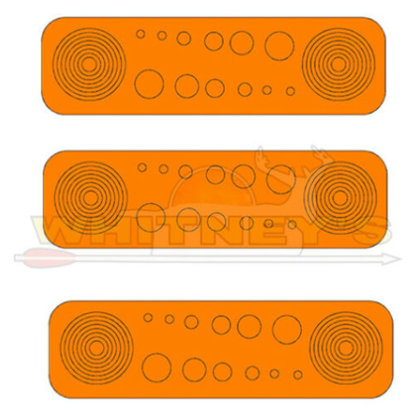 Specialty Archery, LLC Specialty Archery Circles & Dots ORANGE 36 Circles & 42 Dots