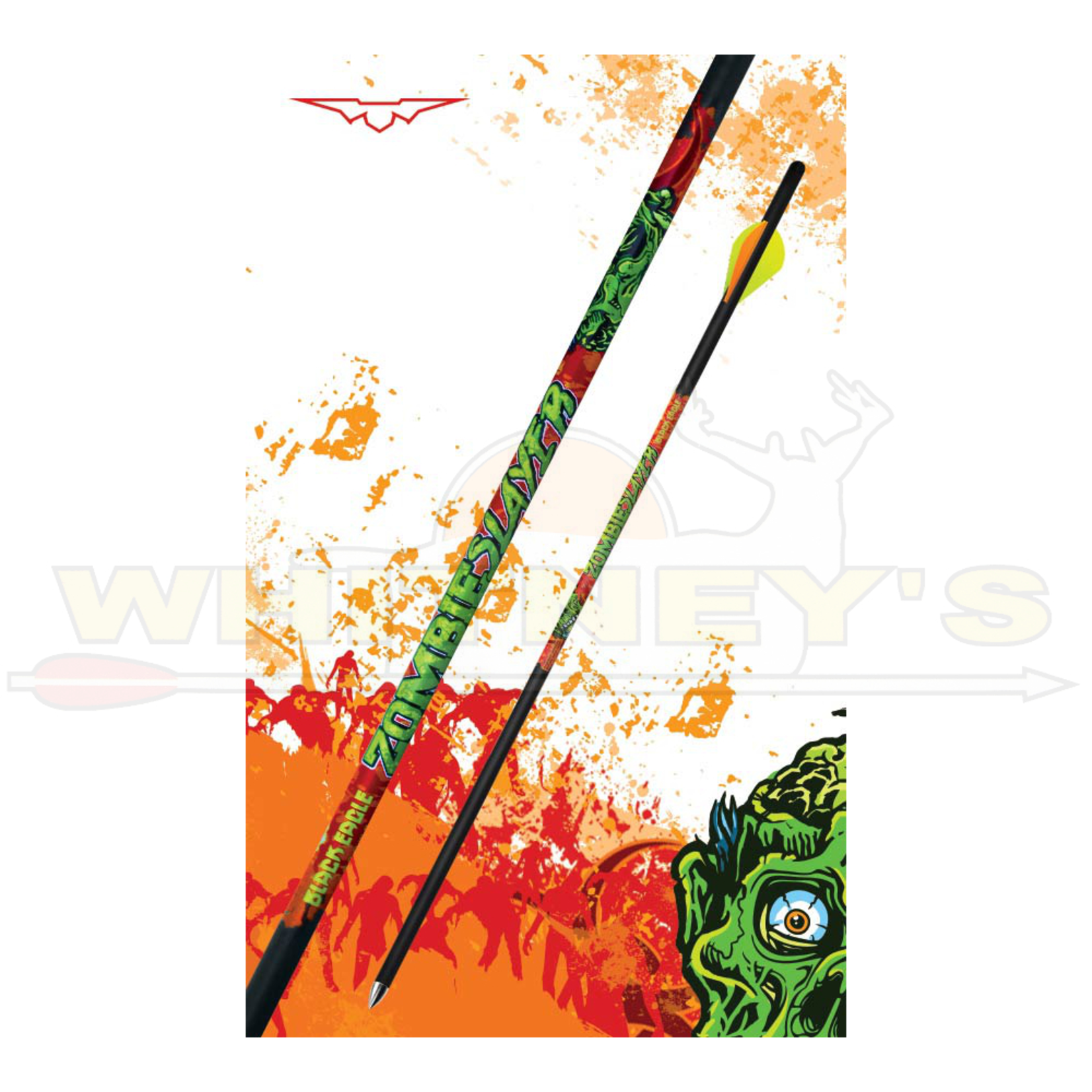 Black Eagle Black Eagle Zombie Slayer X-Bow Fletched Arrows 18" - .003” - 6 PACK