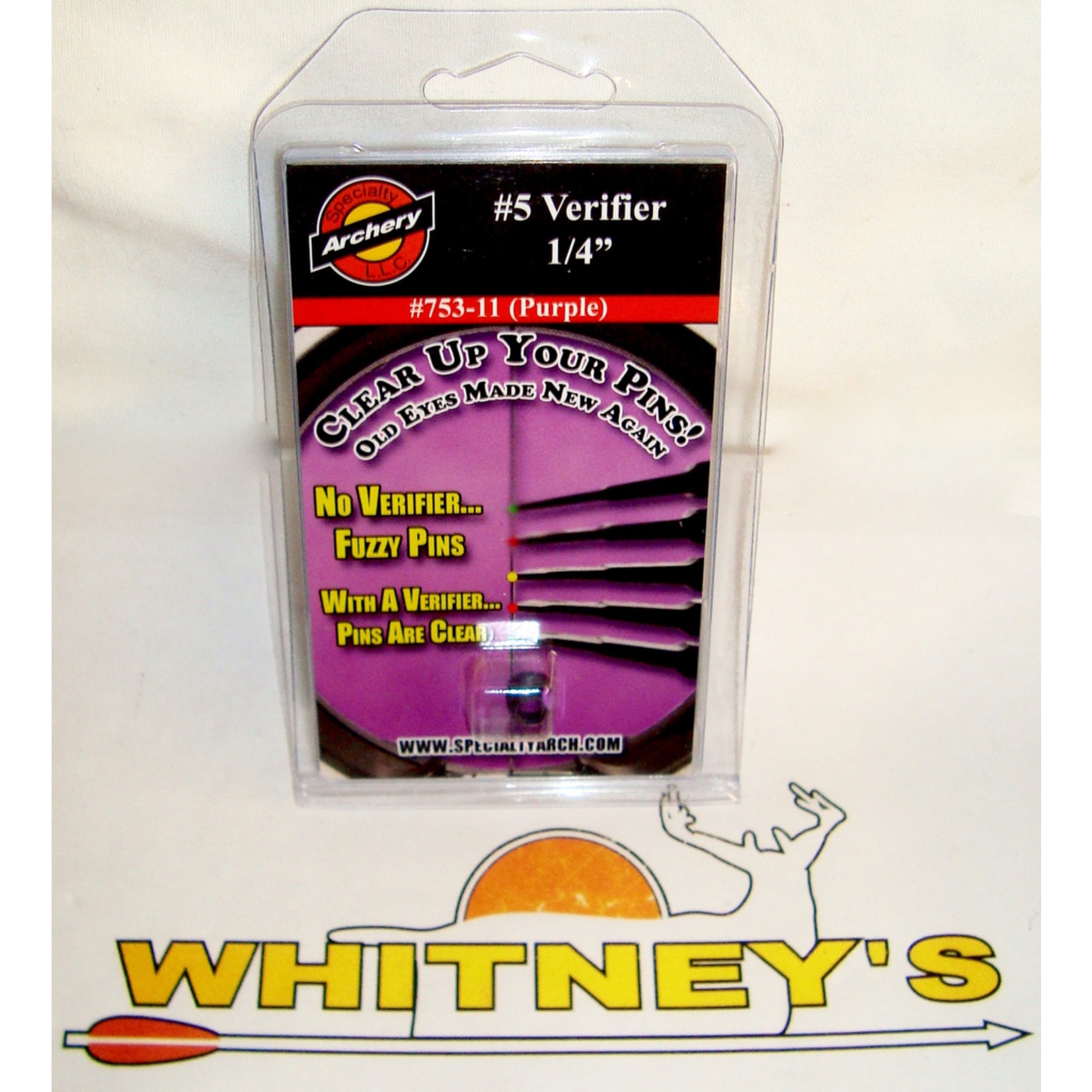 Specialty Archery, LLC Specialty Archery 1/4" Aperture W/#5 Large Verifier(PURPLE)