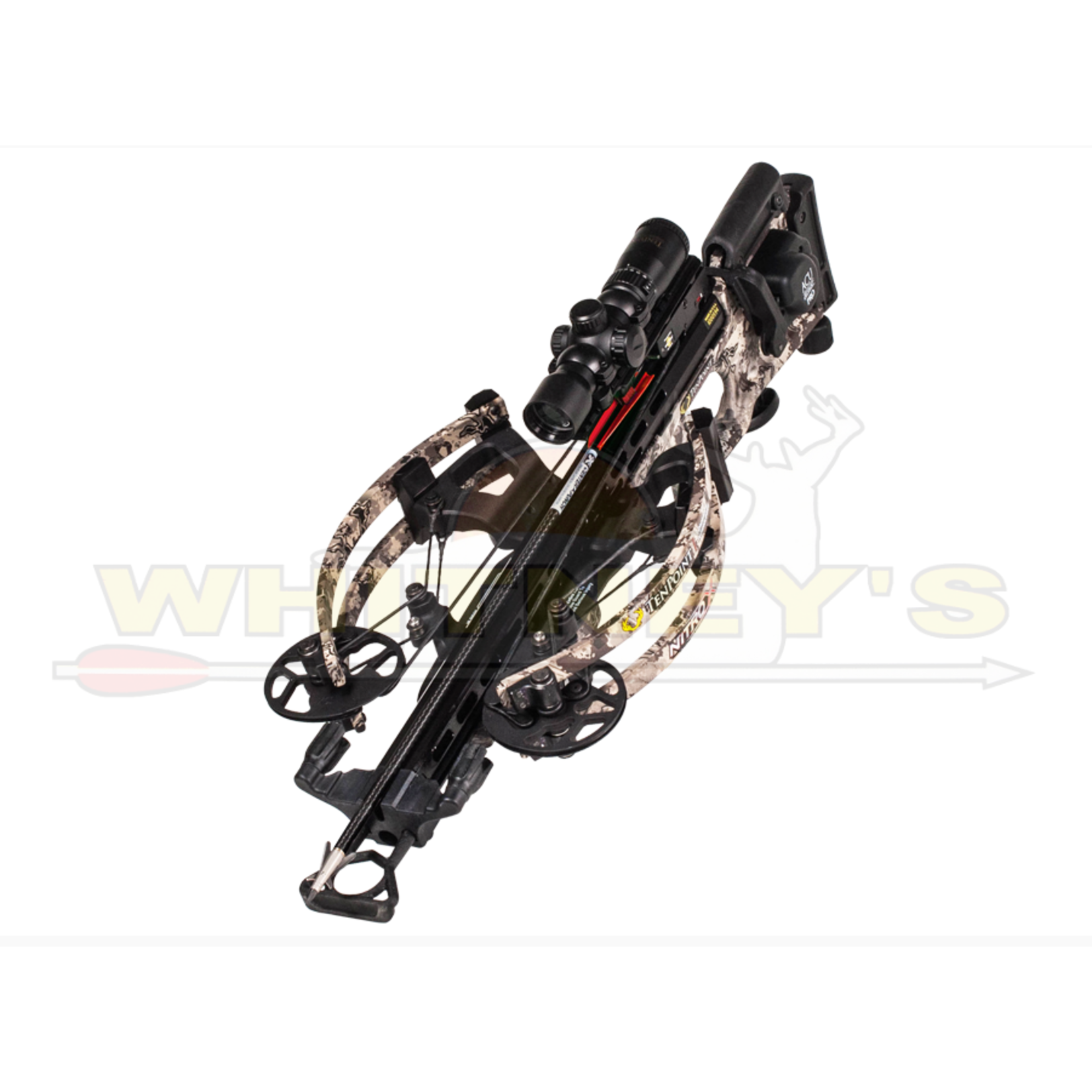 TenPoint TenPoint XR-410 Acudraw Pro, Rangemaster Pro Scope, 3 Pro Elite Arrows, Quiver, In True Timber Camo