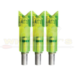 Burt Coyote Co., Inc. Burt Coyote Lumenok Green 2219 Crescent Bolt End, 3PK- 2219C3G