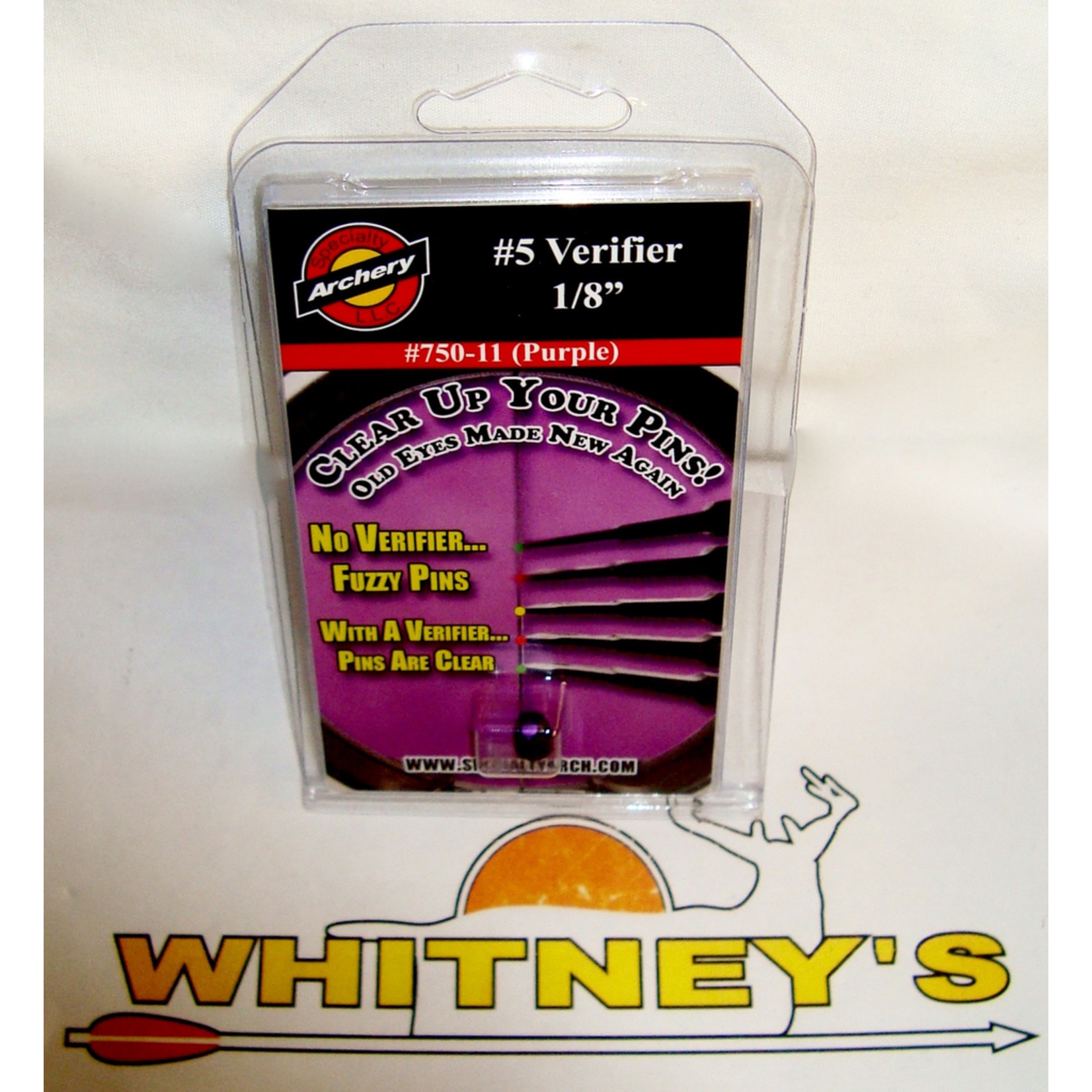 Specialty Archery, LLC Specialty Archery 1/8" Aperture W/#5 Verifier(PURPLE).75