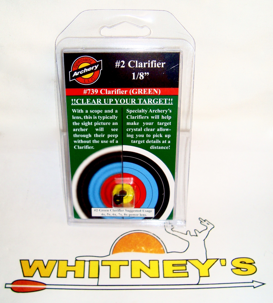 Specialty Archery 1/8" Aperture W/2 Clarifier Lens(GREEN) Whitney's