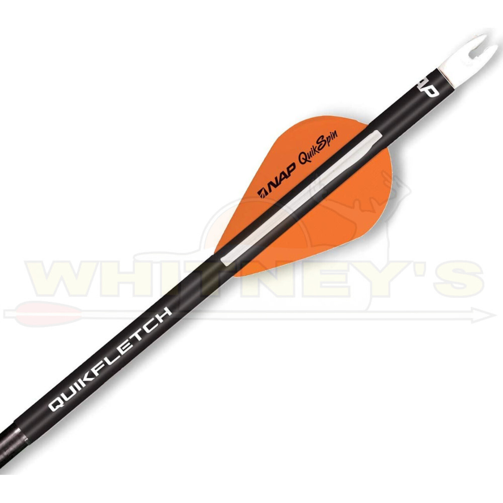 New Archery Products (NAP) NAP Quikfletch 2” Quikspin Black Tube - W/O/O-60-746