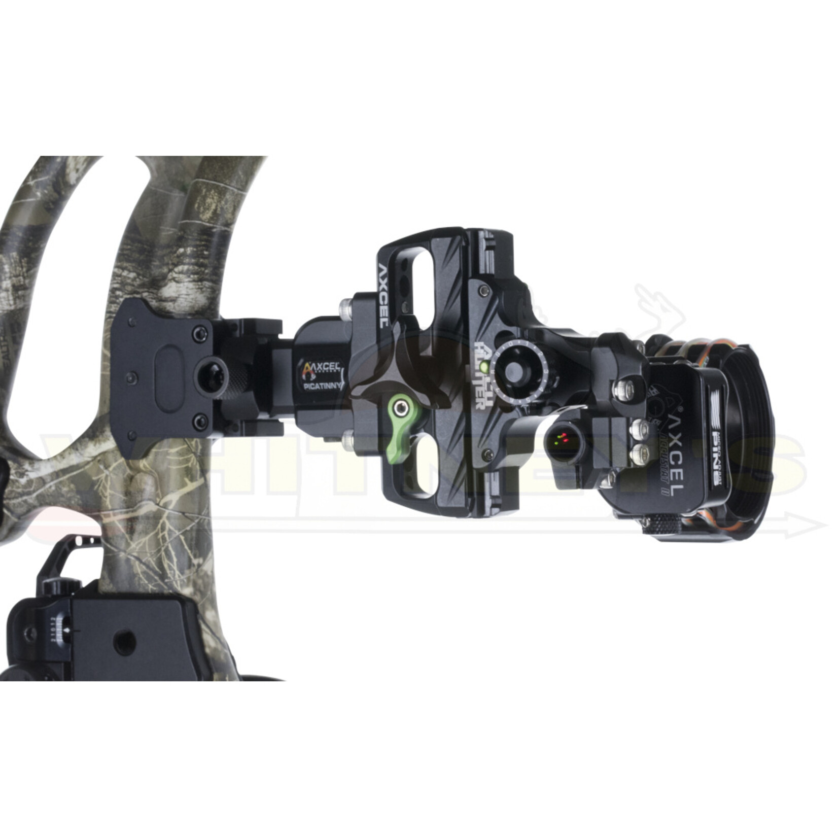 Axcel Archery T.R.U. Axcel AccuHunter Slider Sight1-PIN w/ Picatinny Mount, .019- ACHN-P119-4GB