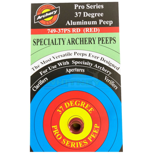 Specialty Archery, LLC Specialty Archery Pro Series 37 Degree Hooded Peep RED