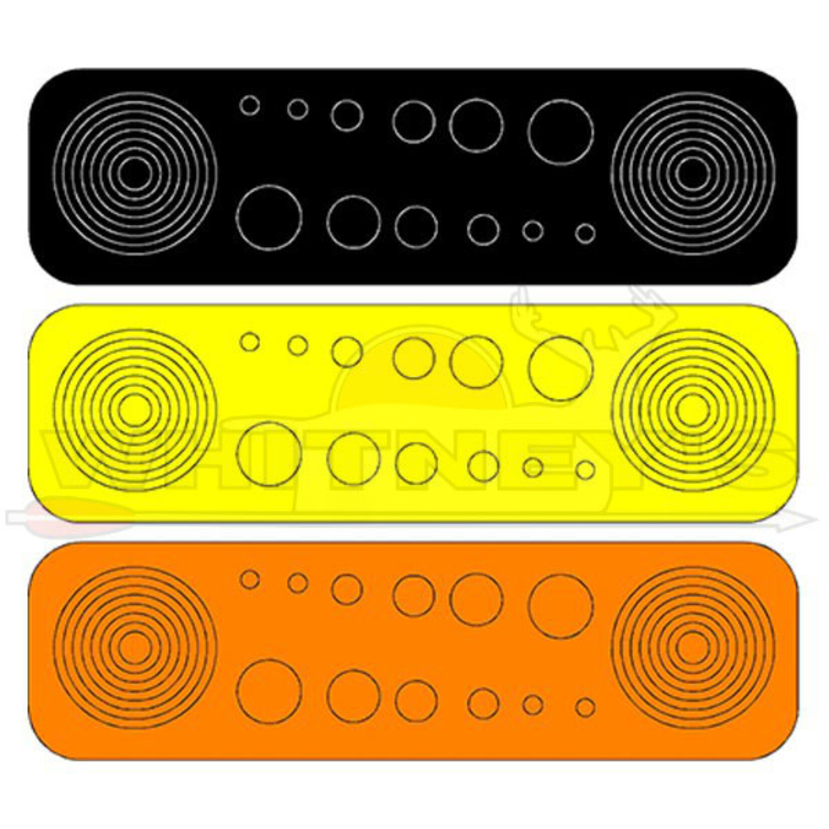Specialty Archery, LLC Specialty Archery Circles & Dots ORANGE, YELLOW, BLACK MIX 36 Circles & 42 Dots