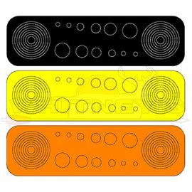 Specialty Archery, LLC Specialty Archery Circles & Dots ORANGE, YELLOW, BLACK MIX 36 Circles & 42 Dots