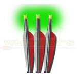 Burt Coyote Co., Inc. Burt Coyote Lumenok 22” Barnett Bolt  W/HD Nock Green Crescent End Headhunter, 3PK- BNECC223G