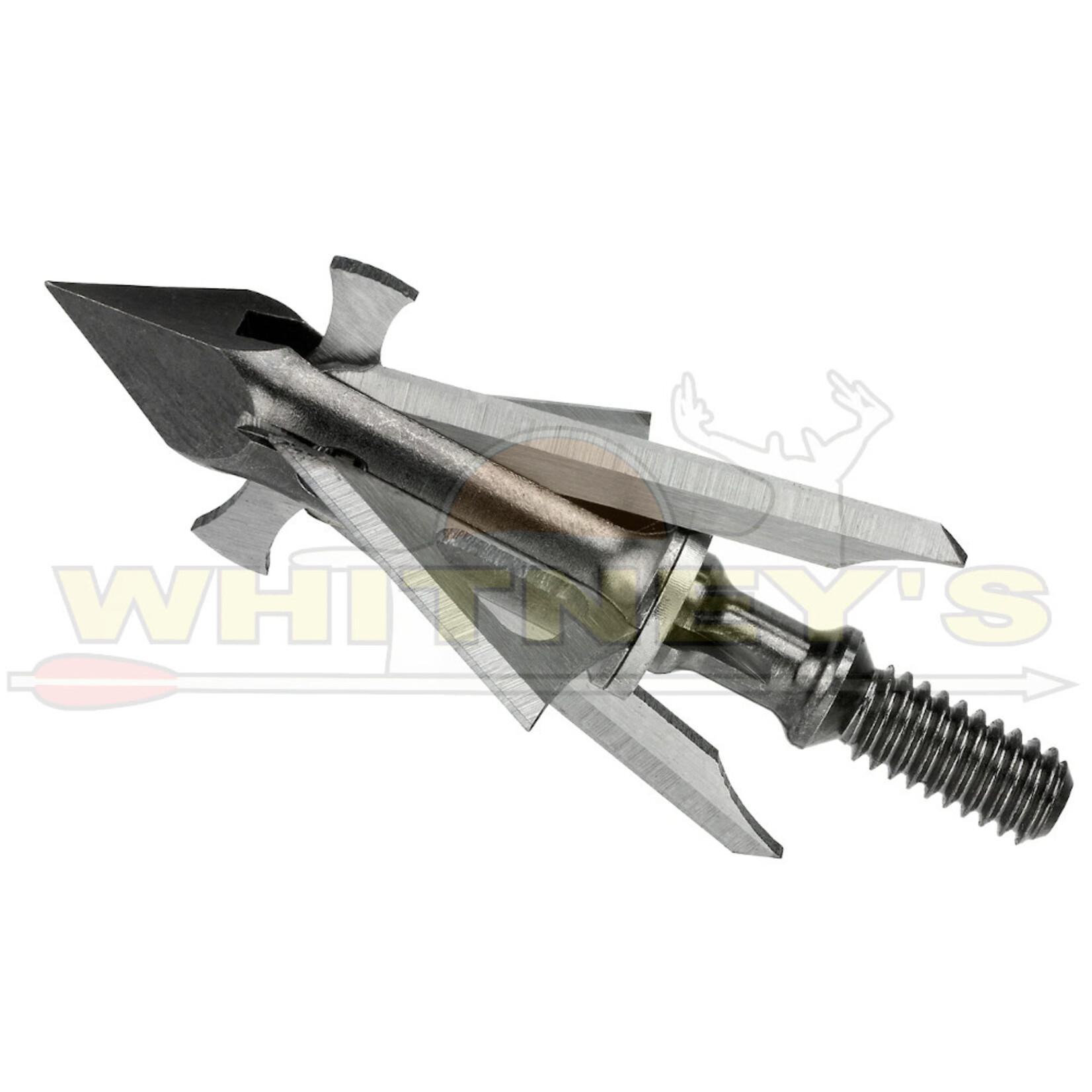 Muzzy Products Muzzy Trocar Crossbow Hybrid Broadheads - 100gr. - 4 Blade - 3pk - 298