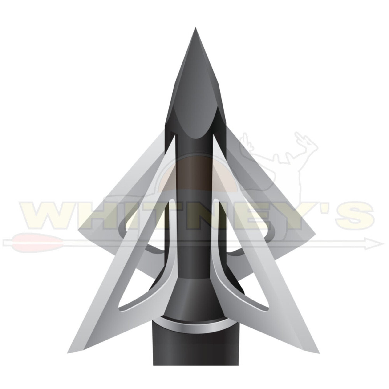 Slick Trick Slick Trick 1 1/8" Crossbow 100gr. 4-Blade Broadheads, 4PK- 15STX100
