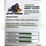 Spot Hogg Spot Hogg Extended Range Sight Tapes, Green - STLG