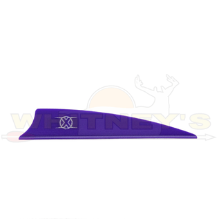 Bohning Company, LTD Bohning X Vanes 3” Shield Cut Purple 100PK- 10772PU3S