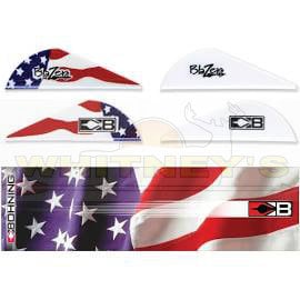 Bohning Company, LTD Bohning Blazer Vane/Wrap Combo American Flag- 101040AF