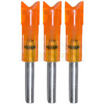 Burt Coyote Co., Inc. Burt Coyote Lumenok Gold Tip Red Crescent Bolt End, 3PK- GTC3