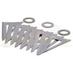 Wasp Archery Products Wasp Archery The Boss Replacement Broadhead Blades 100 & 125gr. 3 blade- 7018