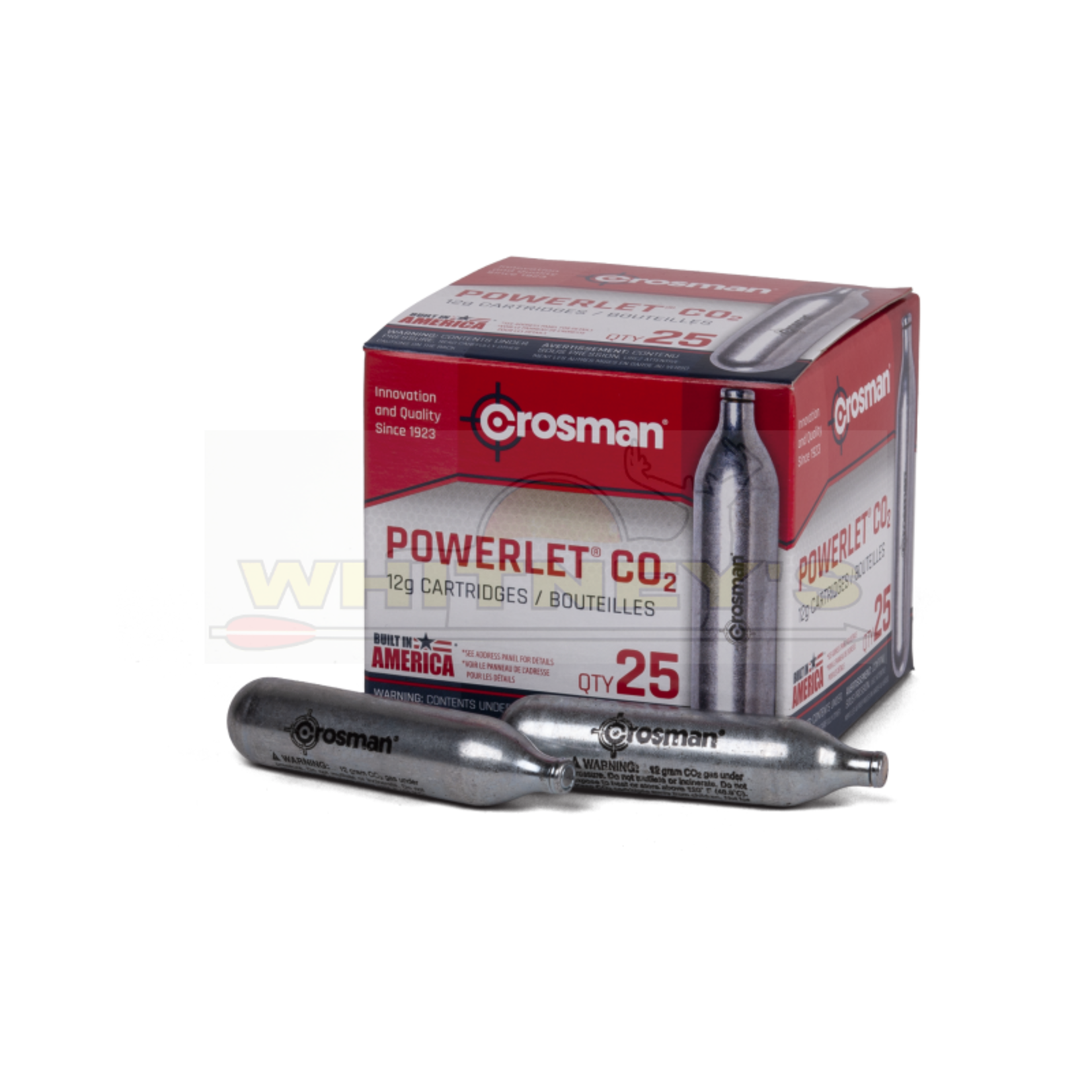 Crosman Crosman Powerlet CO2 Cartridges, 25 Count, 12g