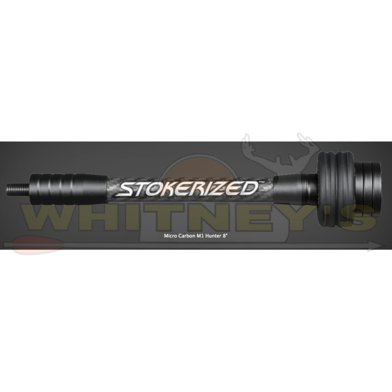 Stokerized Stokerized  SS M1 Hunter Micro Carbon 8" Stabilizer, Black